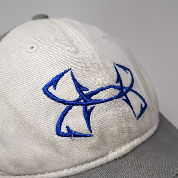 Under Armour Snapback Cap Gray One Size Adjustable Embroidered Vented Holes - Picture 5 of 10